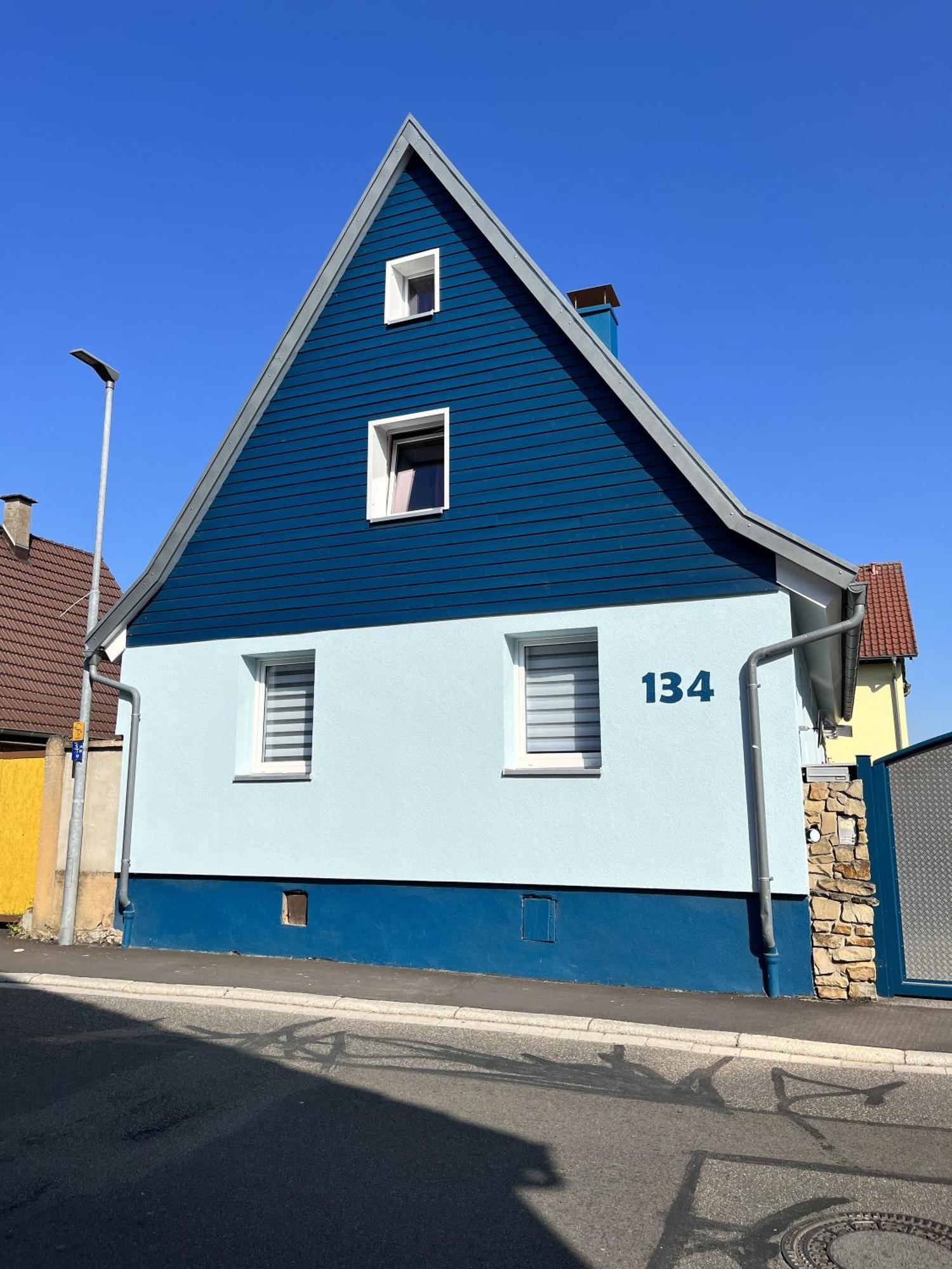 Ferienwohnung Blaues Haus Ubstadt-Weiher Exterior foto